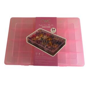 Cook With Color Perfect On-The-Go Snack Box Pink 24 Compartments